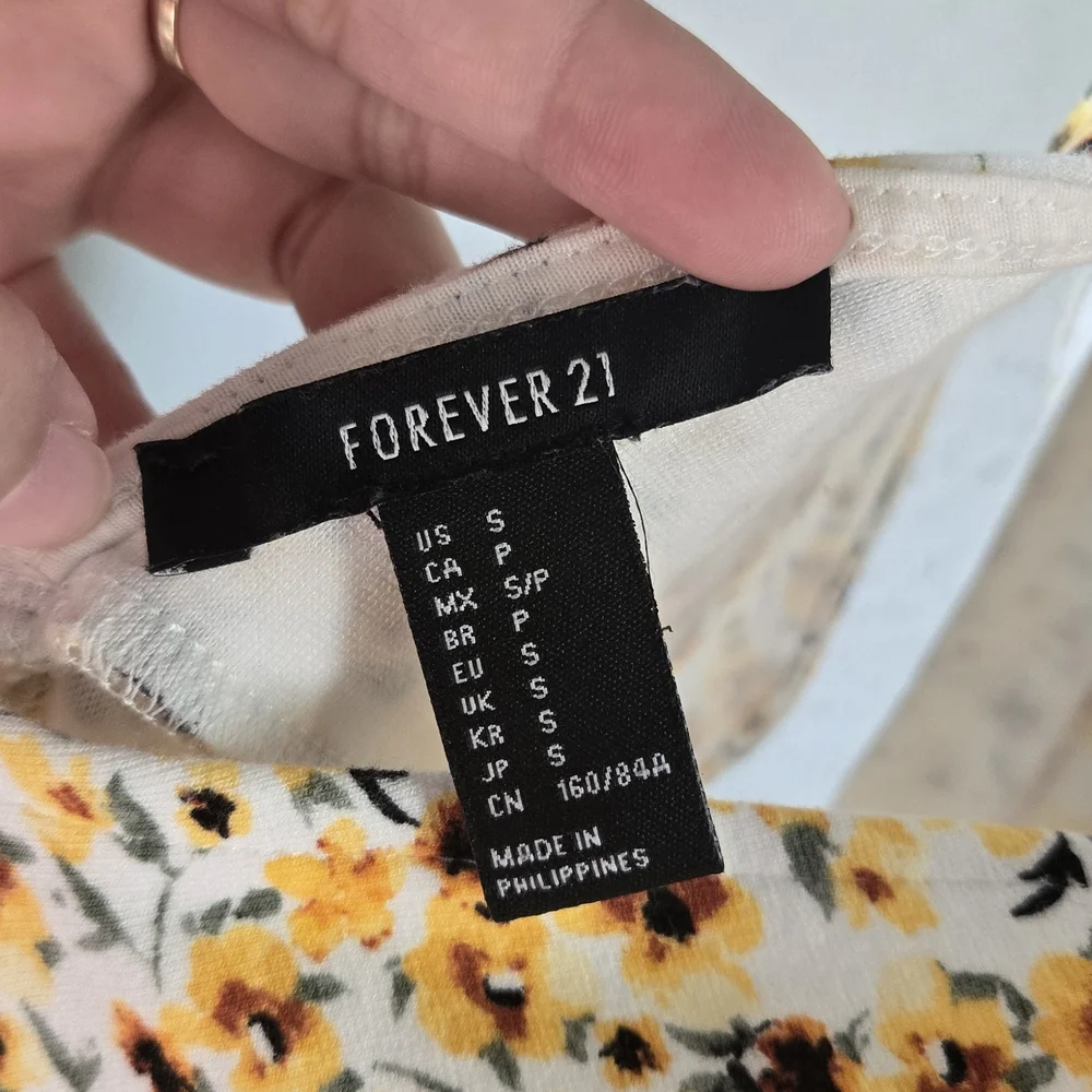 Forever 21  Yellow Sleeveless A-Line Sundress - Picture 10 of 10